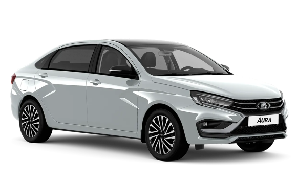 Lada Aura I - Серебристый "Платина"""