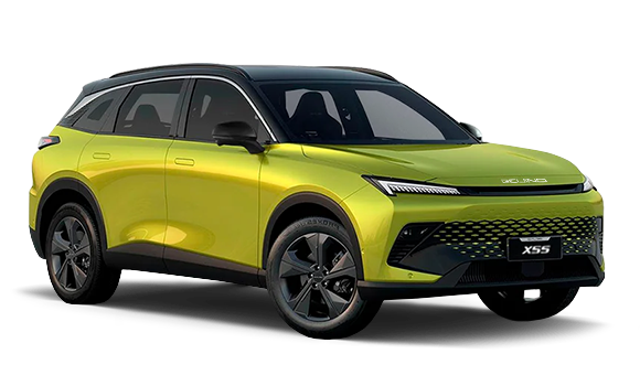 BAIC X55 I - Жёлтый металлик с чёрной крышей